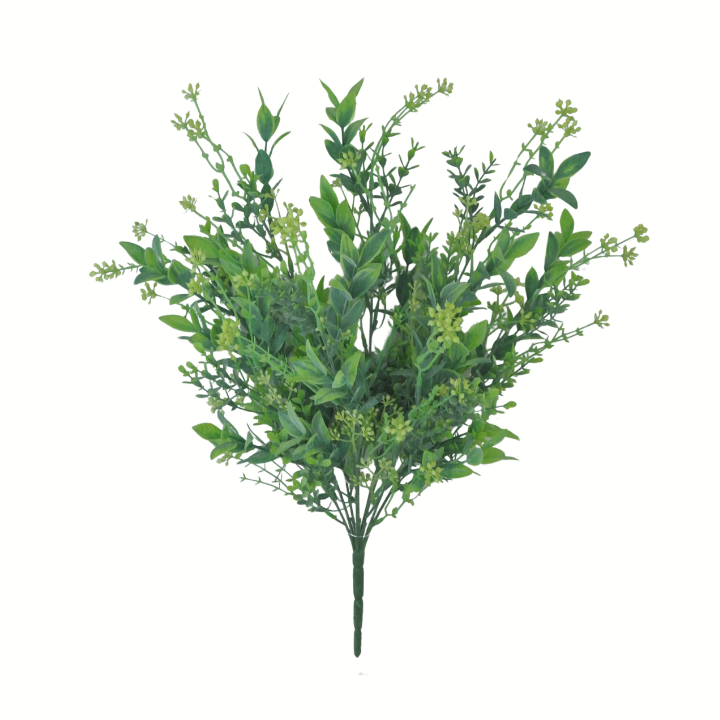 21" UV Resistant Greenery Bush for Outdoor Planters Golden Bell