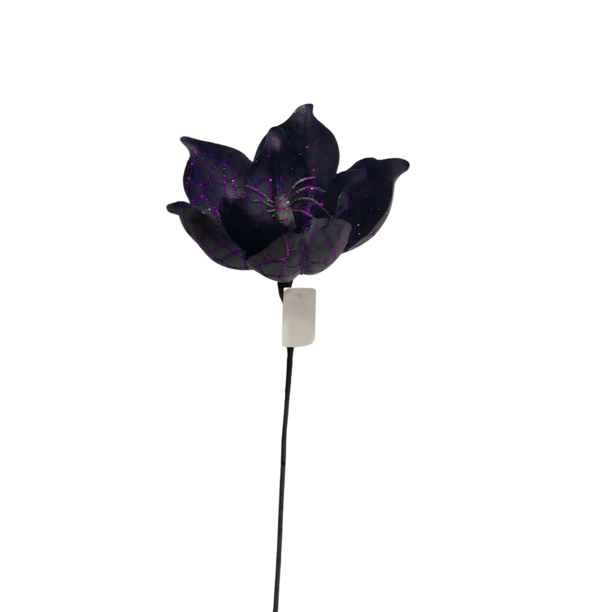 25" Black & Purple Magnolia Stem with Spider Accent-40552-PUBK Golden Bell