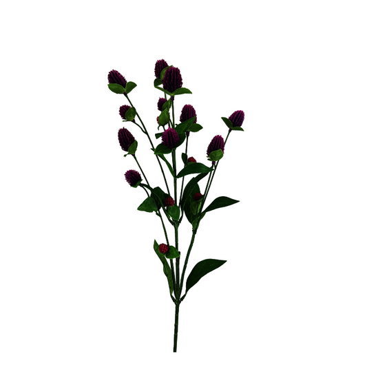 27'' Purple Artificial Globosa Spray - 7 Stems for Floral & Home Decor (Copy) Liberty Floral