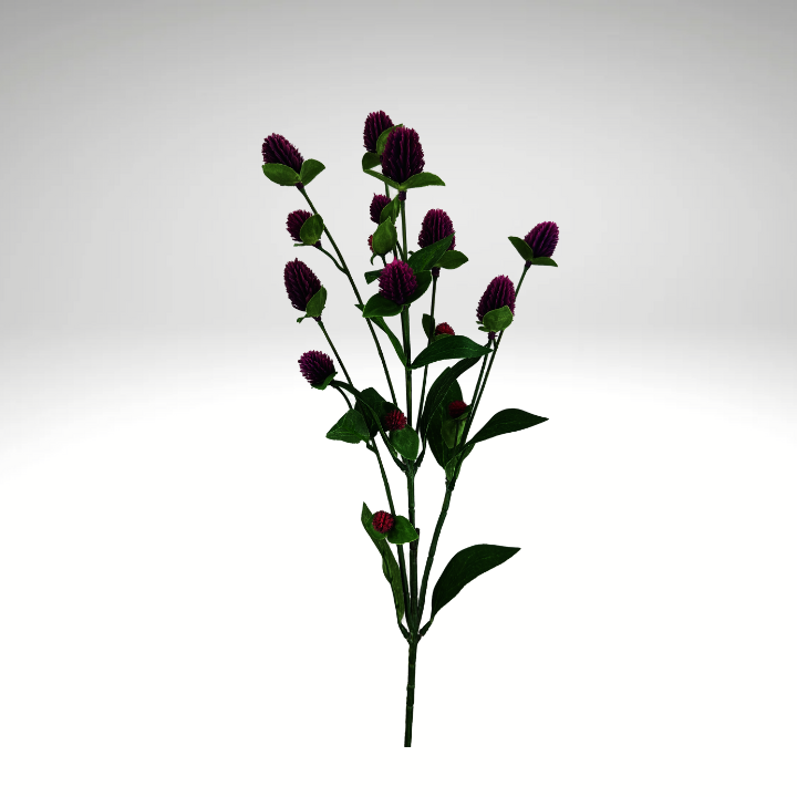 27'' Purple Artificial Globosa Spray - 7 Stems for Floral & Home Decor (Copy) Liberty Floral