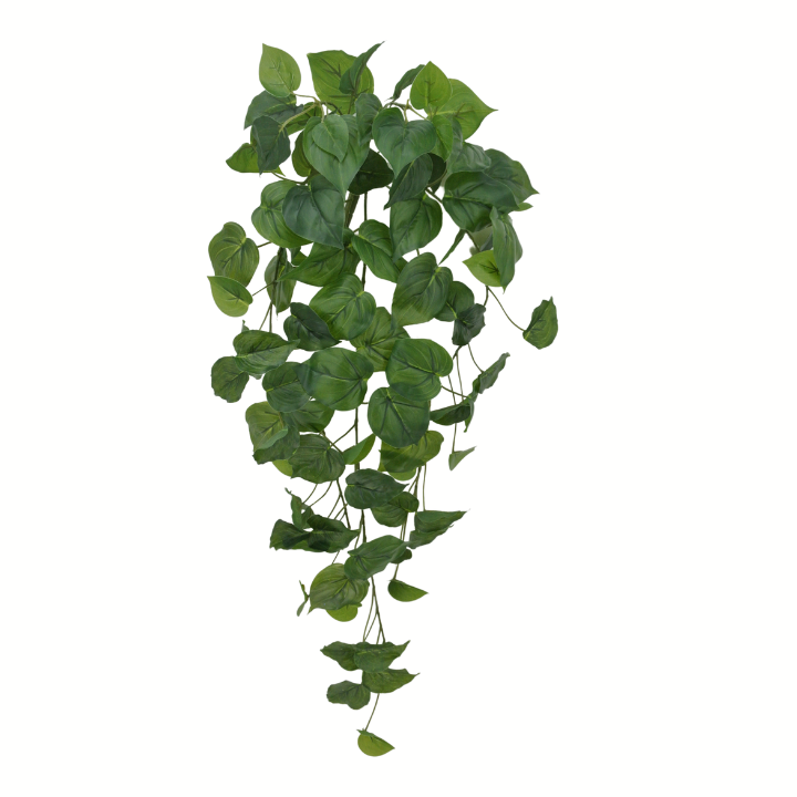 32" Artificial Philodendron Hanging Vine with 87 Leaves-21162 Golden Bell