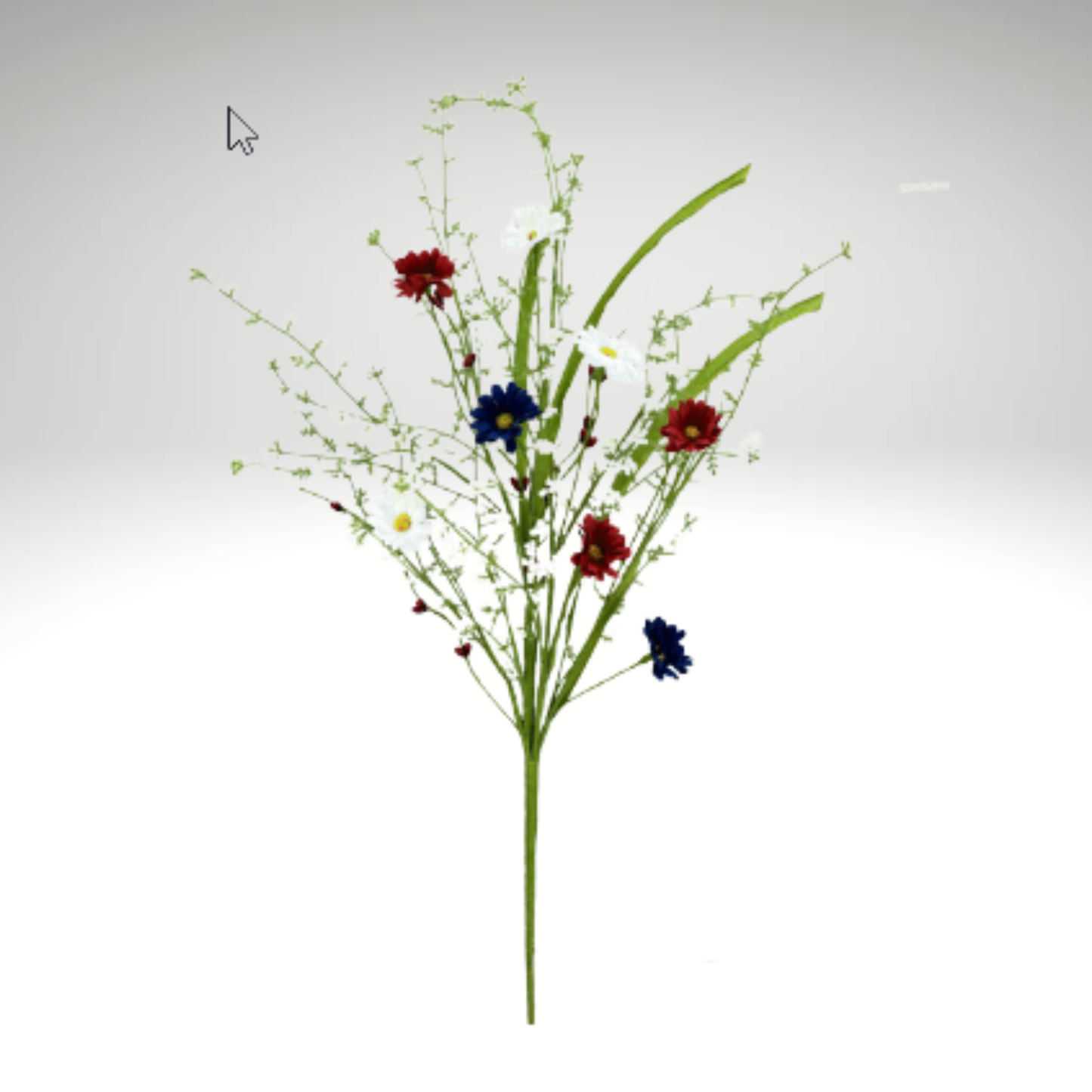 24 Inch Artificial Daisy Filler Spray Red White Blue Patriotic Floral Stem-63503RWB Liberty Floral