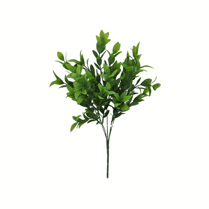 14" Faux Baby Ruscus Bush for Crafts & Greenery Decor-84814 Golden Bell