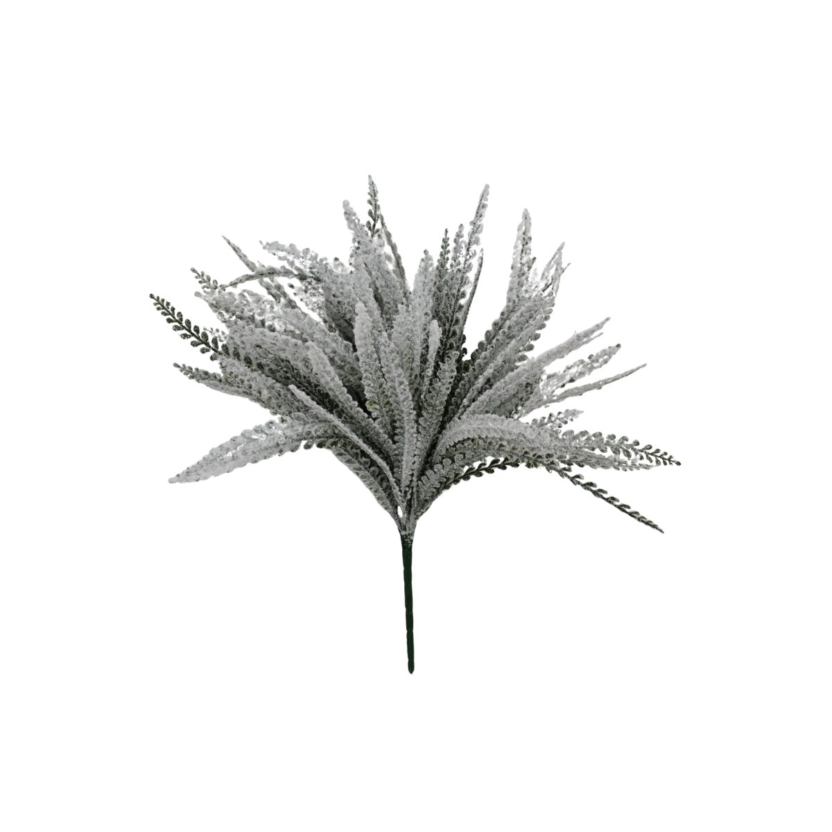 Snowy Button Fern Bush | Frosted Winter Filler | 19" Bush-85806 Golden Bell