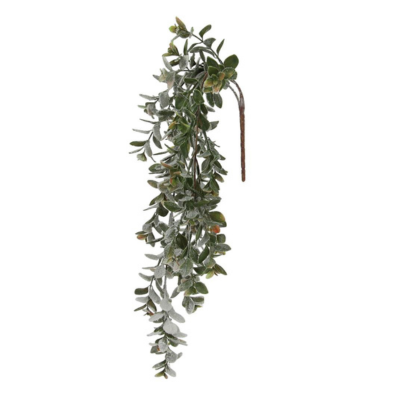 Snowy Leaf Teardrop- Greenery for Holiday and Winter Decor- XX9075 Craig Bachman