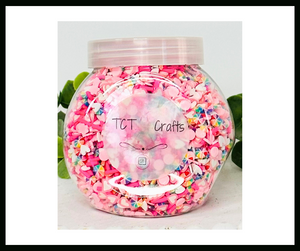 150g Spring Pastel & Rainbow Polymer Clay Sprinkle Mix - Perfect for Fake Bakes, Clay Art, Slime - Bright, Cheerful, and Festive