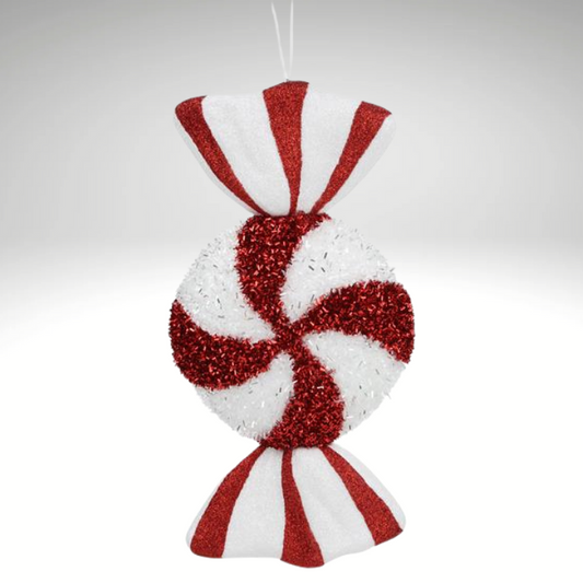 Red & White Candy Ornament | 11" Peppermint Foam Christmas Decor-XJ448537 Craig Bachman