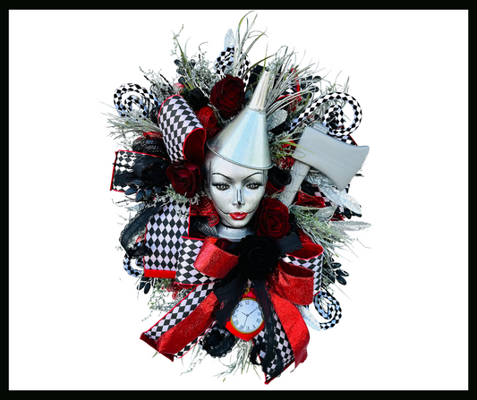 Large Halloween Tinman Mannequin Head Halloween Wreath-TCT1634 TCT Crafts
