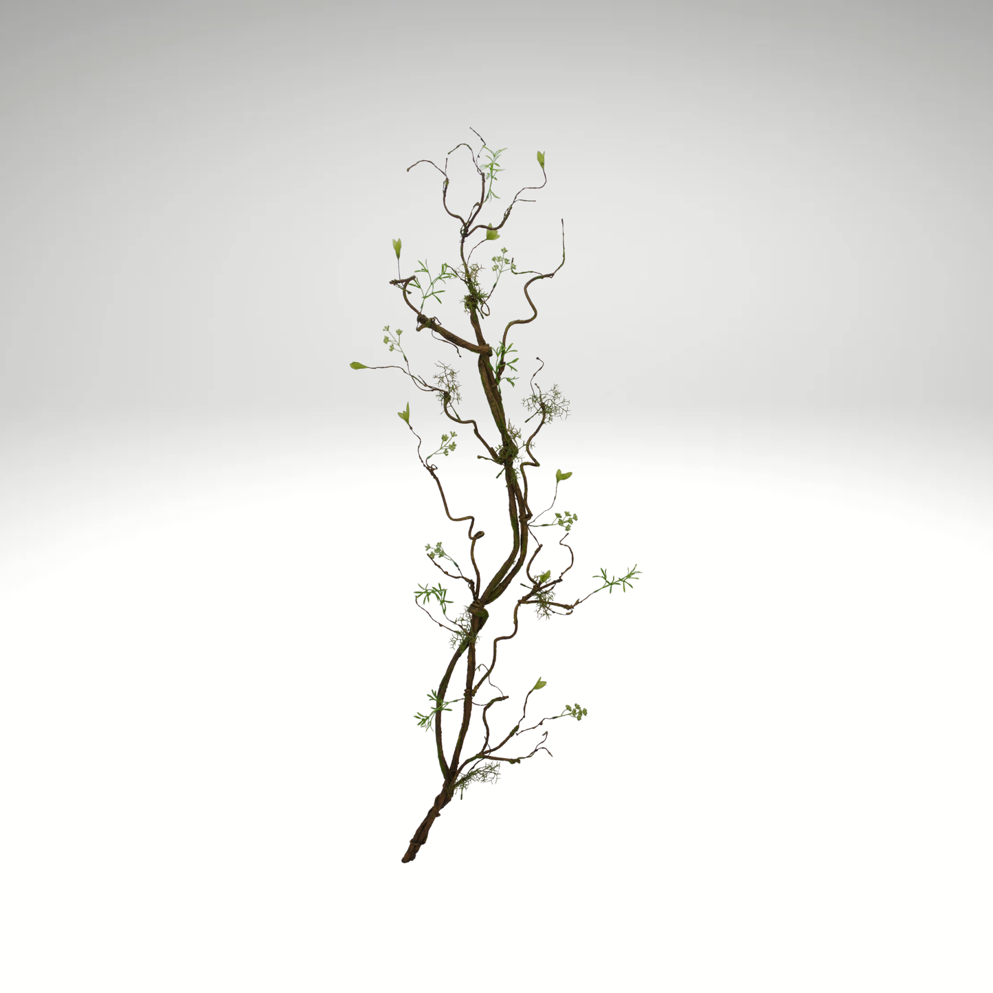 52 Inch Twig Branch Stem with Moss for Tall Vase and Rustic Decor-83981 Golden Bell