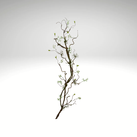 52 Inch Twig Branch Stem with Moss for Tall Vase and Rustic Decor-83981 Golden Bell