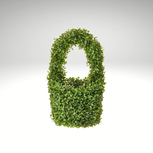 18" UV Boxwood Wall Pocket Artificial Greenery for Outdoor Decor-MTF26846