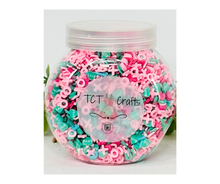 Load image into Gallery viewer, 150g Pastel Love Valentine&#39;s Polymer Clay Sprinkle Mix - Ideal for Fake Bakes, Clay Art, Slime - Soft, Romantic, and Festive