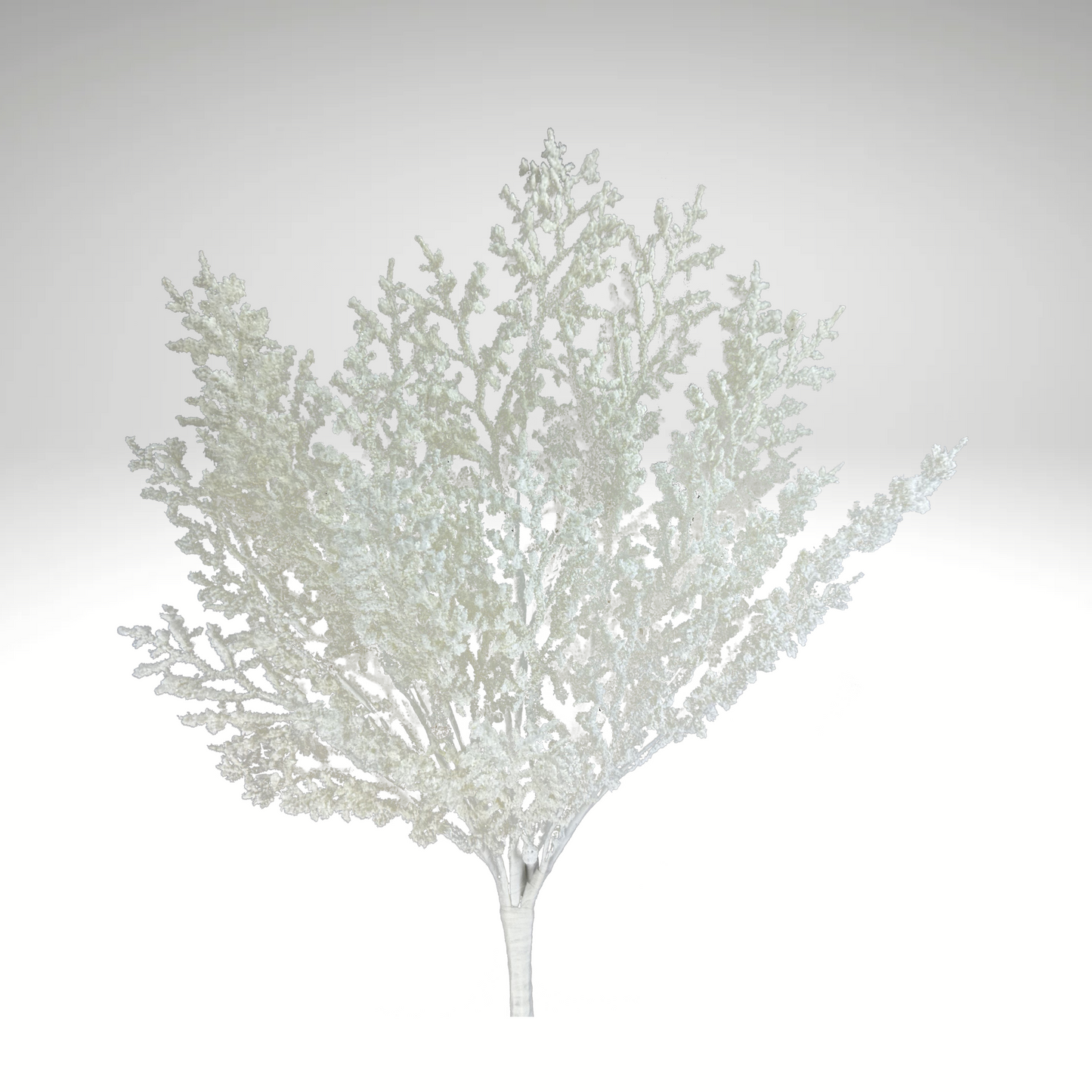 22"H White Glitter Cedar Bush – Artificial Winter Greenery for Christmas Designs-86136WT Liberty Floral