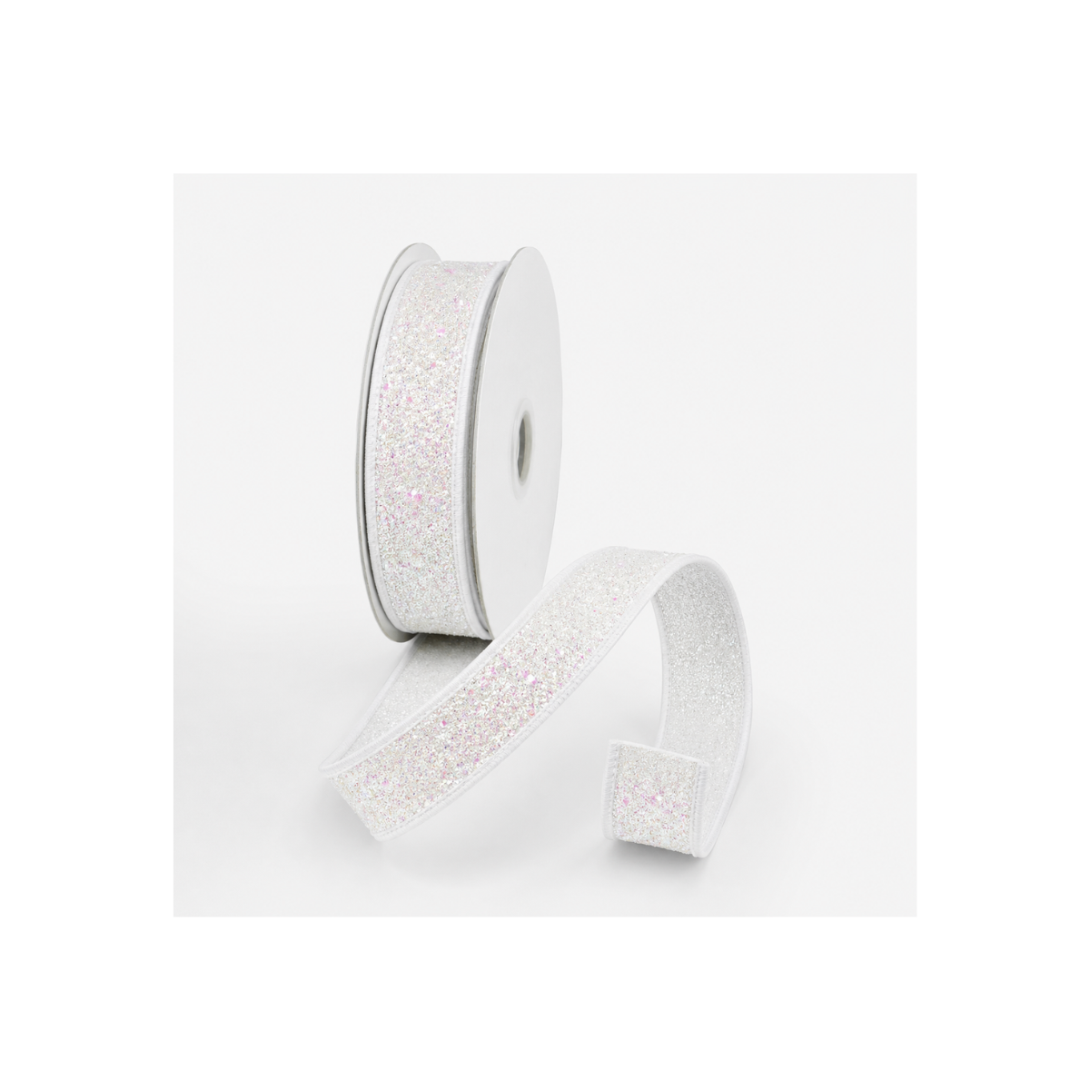 RK323-44 1" Farrisilk Iridescent Pixie Dust Wired Ribbon Farrisilk