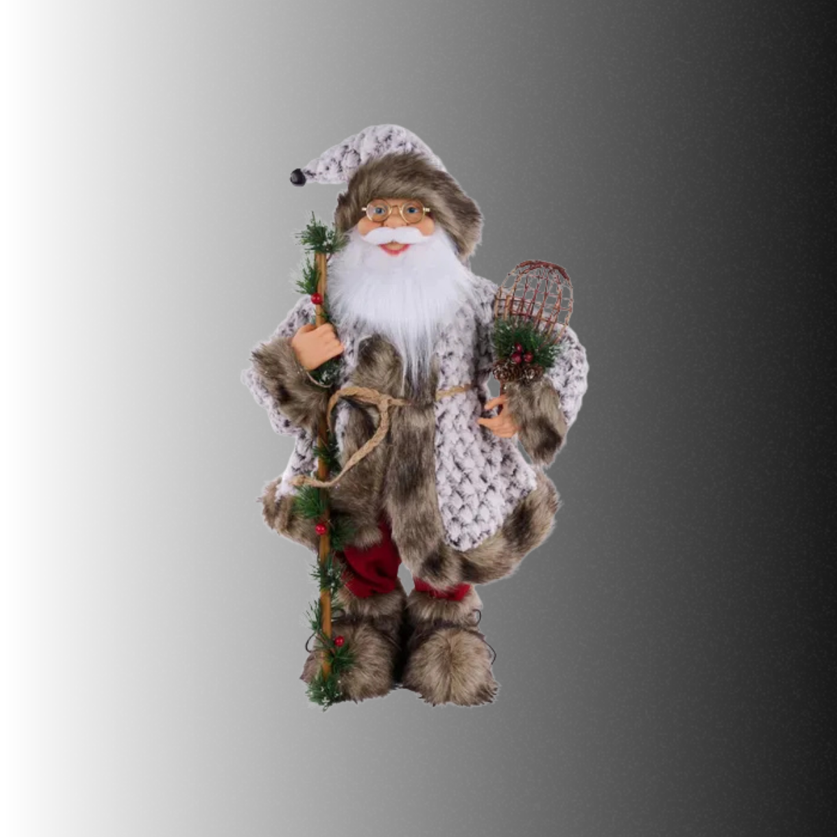 Woodland Standing Santa 24 Inch Christmas Decor-XN3711 Craig Bachman