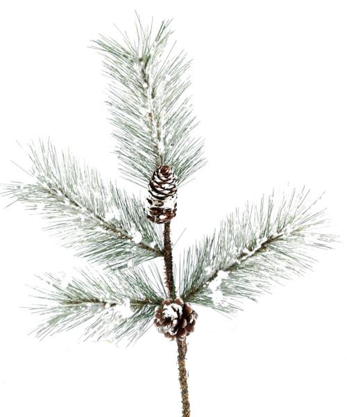 18" Artificial Winter Pine Spray - Long-Lasting Greenery for Wreaths, Arrangements, and Seasonal Decor-XX1578 TCT Crafts