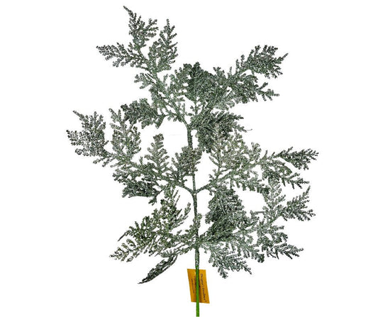 Sage Green Glitter Spray 19 Inch Christmas Pick for Wreaths and Holiday Decor-262340 Direct Export