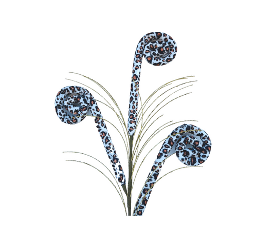 Wild and Chic: 31-Inch Leopard Print Tubing Coil Spray in Cream/Black/Brown/Gold-MN018208 TCT Crafts