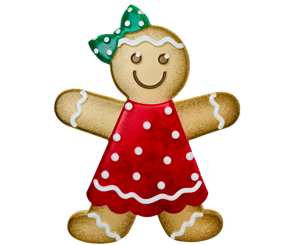 13" Metal Embossed Gingerbread Girl Sign – Festive Christmas Wall Decor | TCT Crafts -MD055524 Craig Bachman