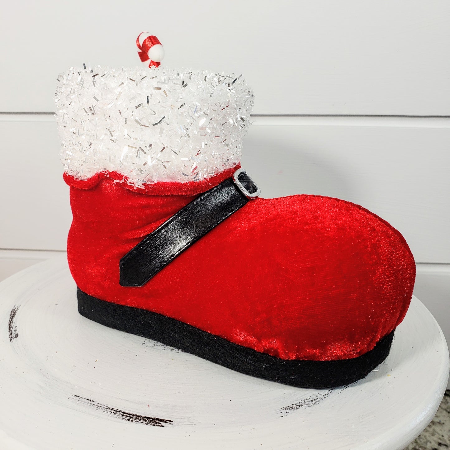 OR9847-7.5"Lx6"H Santa Boot Ornament/Decor Item - TCTCrafts