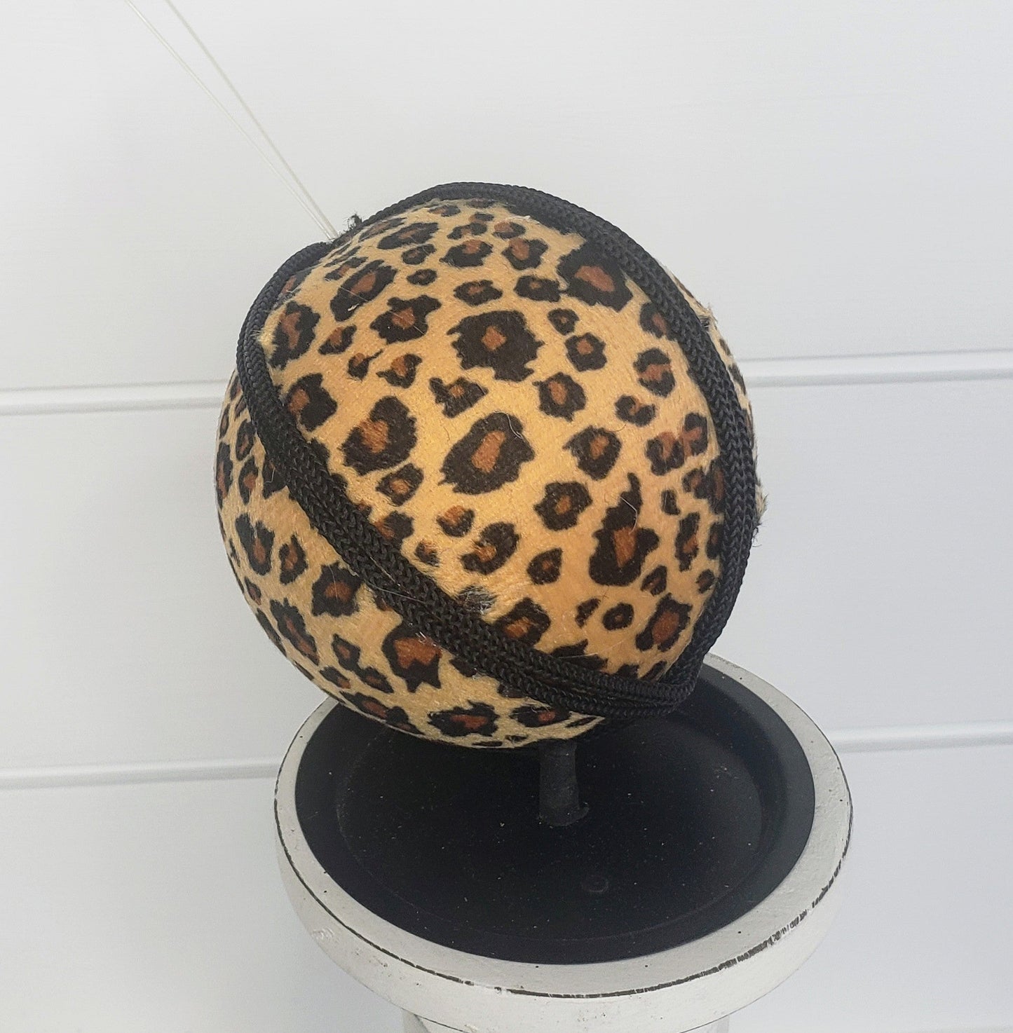 Exotic Elegance: 4-Inch Animal Print Fabric/Foam Ornament - Gold/Brown-(128892) TCT Crafts