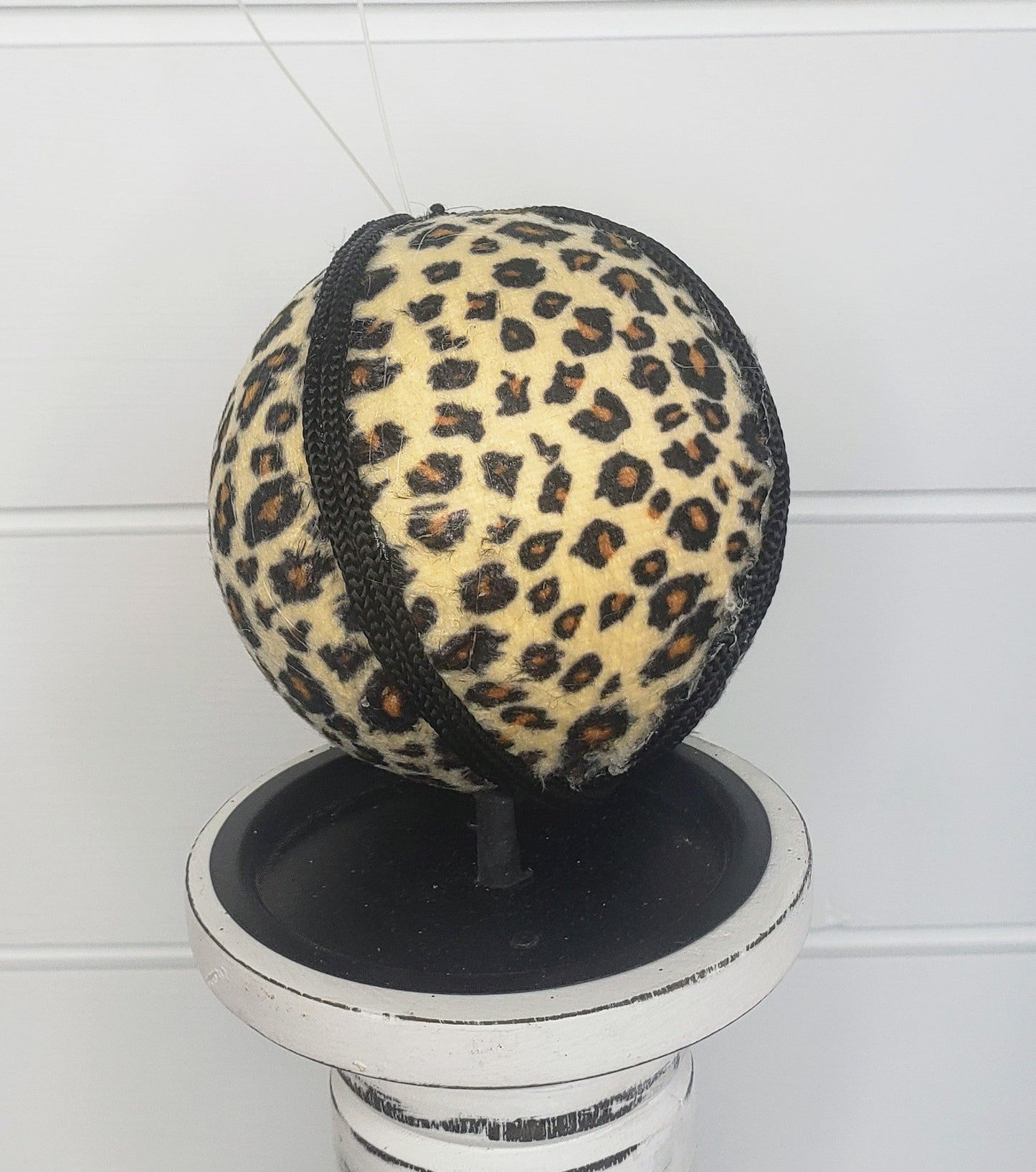 Natural Elegance: 4-Inch Animal Print Fabric/Foam Ornament - Natural Brown-(128893) TCT Crafts