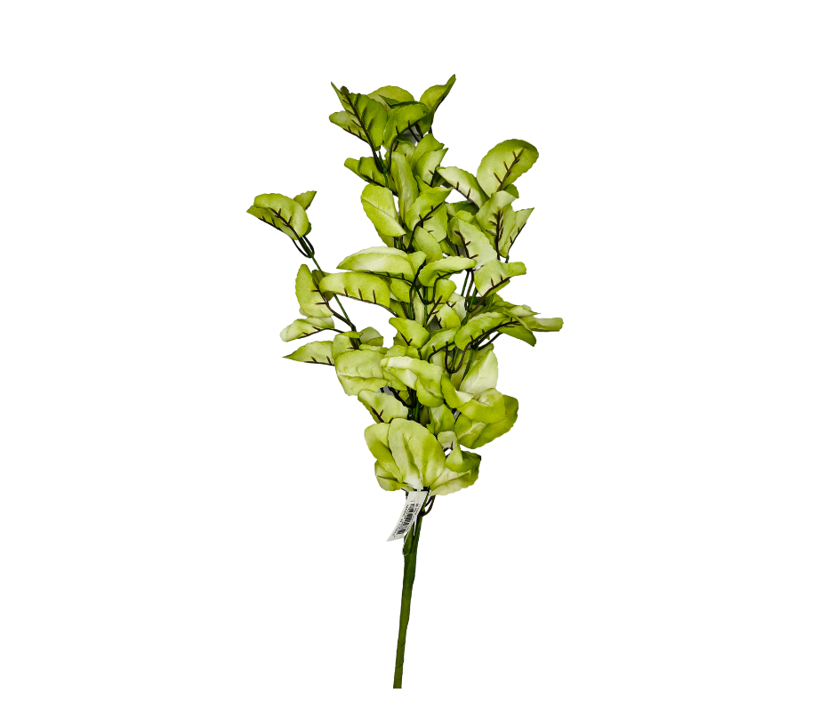 19H" Artistic Leaf Spray - Artificial Greenery in Choice of Vibrant Lime Green or Romantic Rose Pink-FG571931/FG571938 TCT Crafts