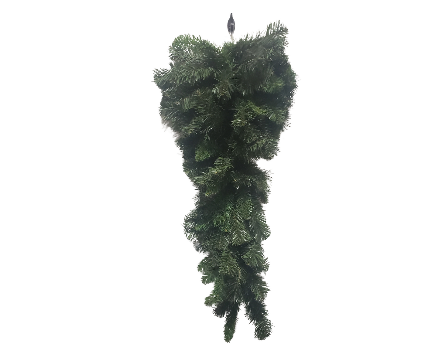 30" Artificial Valley Pine Teardrop Swag | Classic Christmas Greenery with 95 Tips | Holiday Garland for Front Door, Mantel, or Wall Decor Sims Pottery