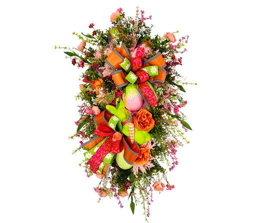 Designer Spring Easter Floral Door Swag-TCT1614 TCT Crafts