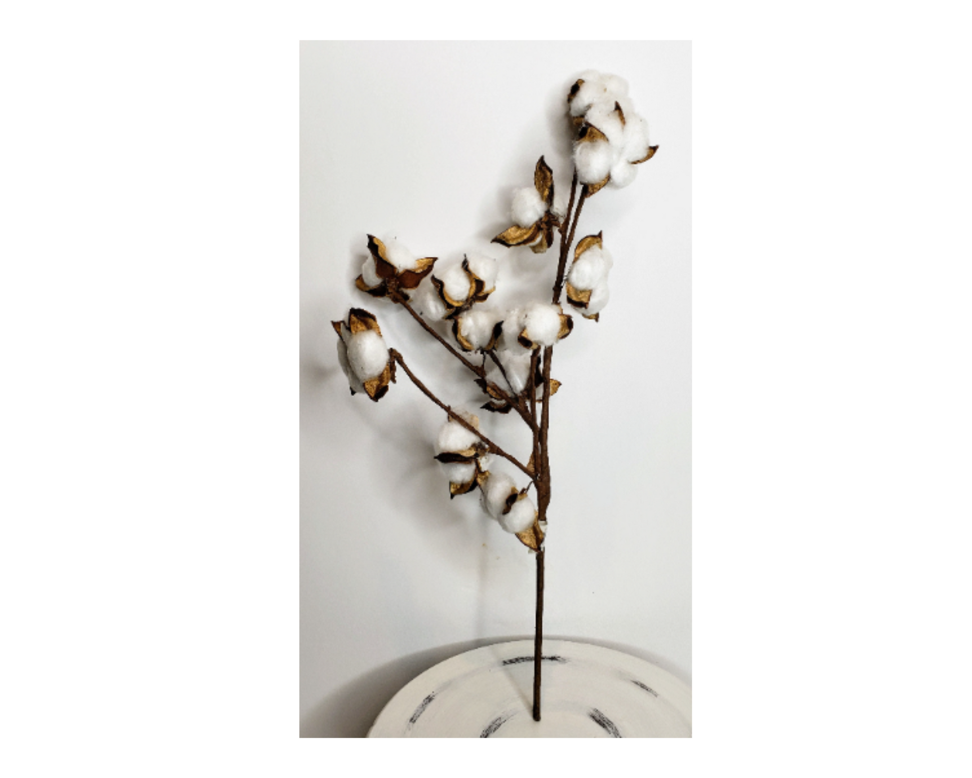Natural Elegance: 18.5-Inch Artificial Cotton Spray-FH7539 TCT Crafts