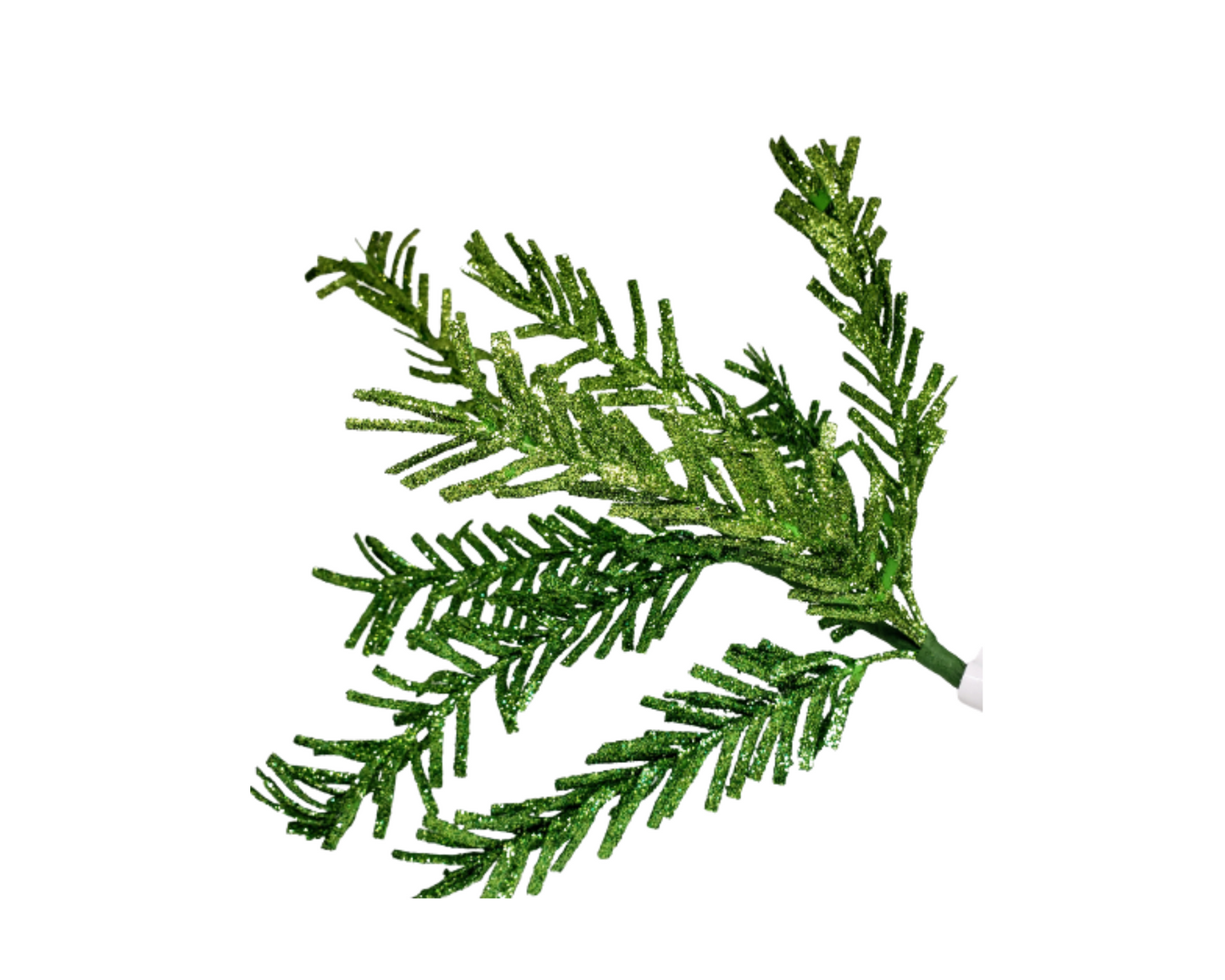 20"L Glittered Foam Pine Spray in Green - Sparkling Holiday Accent-XS7502 TCT Crafts