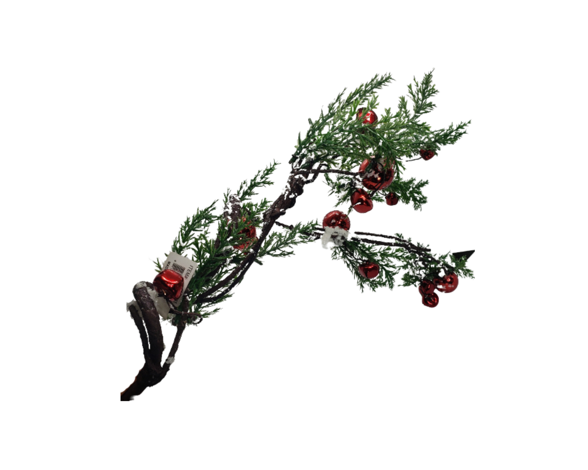 32"L Snow Pine Needle Ball Spray - Sparkling Silver, Green, White, and Red-XV794031 TCT Crafts