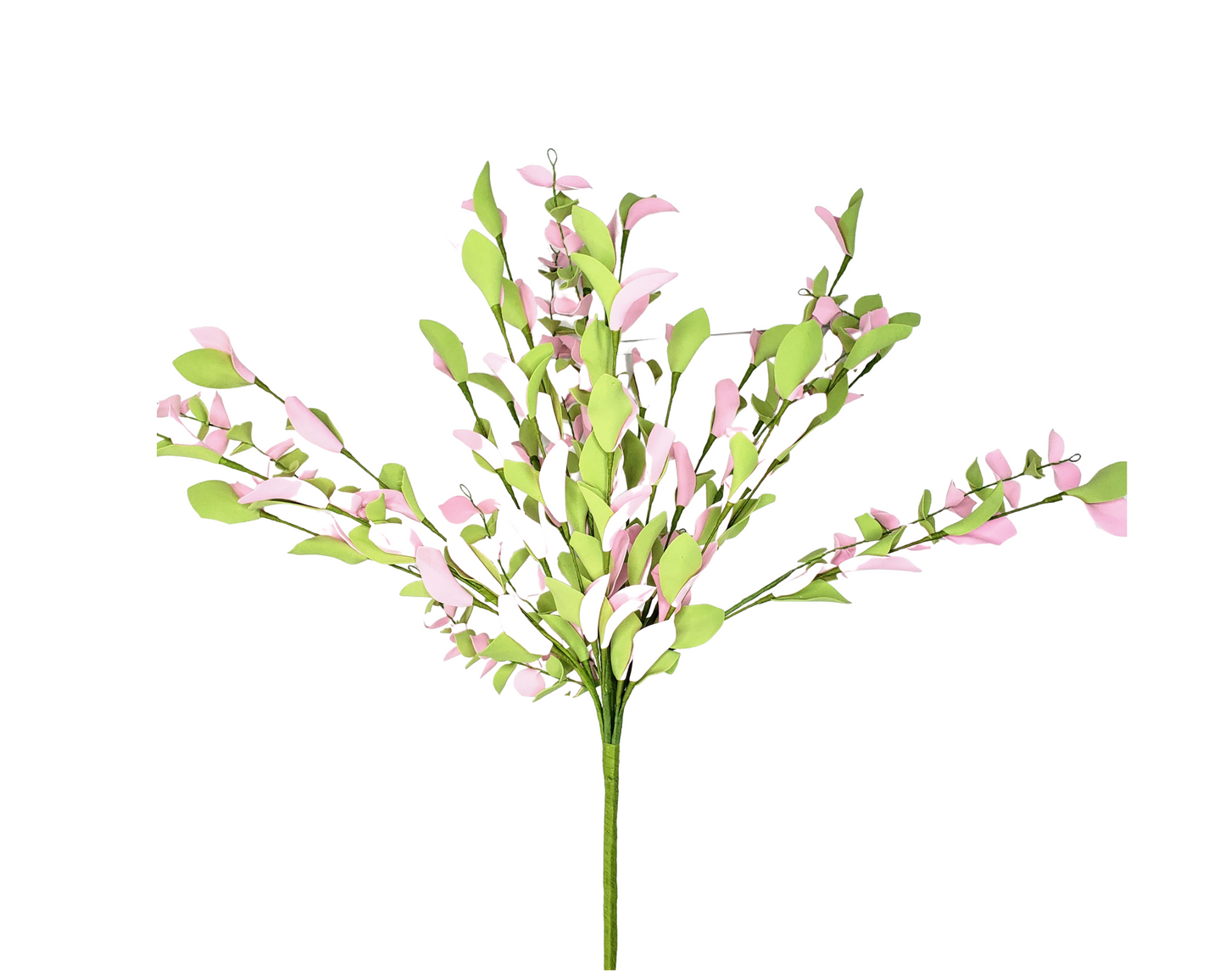 Radiant Elegance: 21-Inch Foam Eva Leaf Bush in Pink and Green-FG539922 TCT Crafts