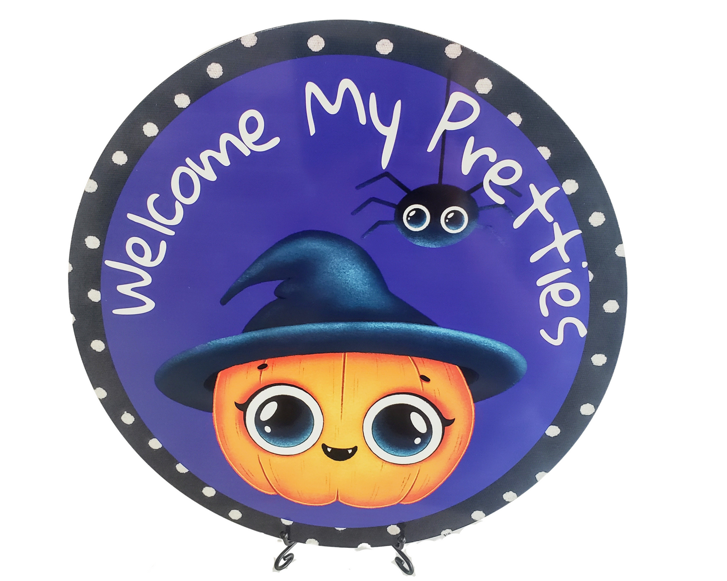 TCT1403-Cute Halloween Pumpkin Witch Sign TCT Crafts