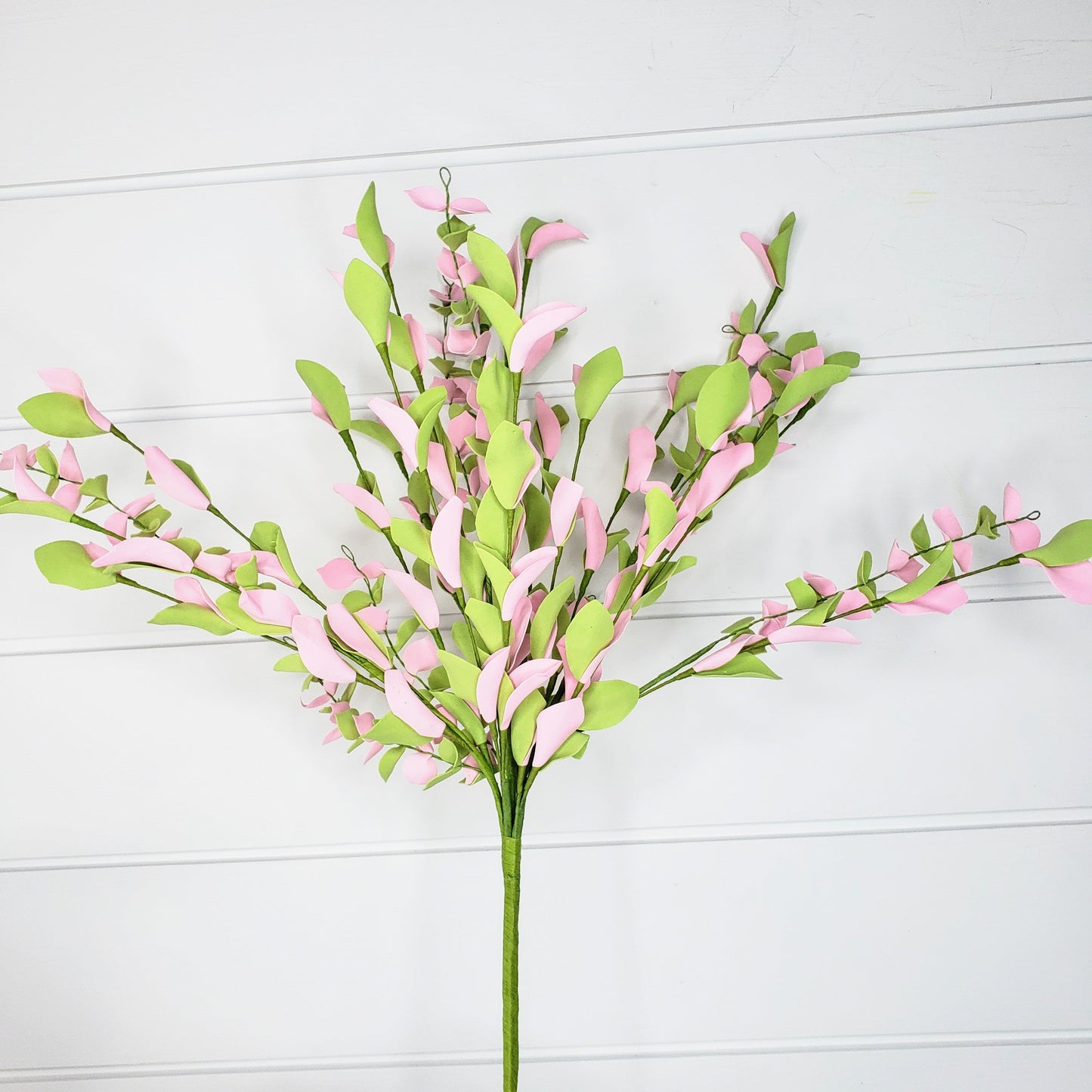 Radiant Elegance: 21-Inch Foam Eva Leaf Bush in Pink and Green-FG539922 TCT Crafts