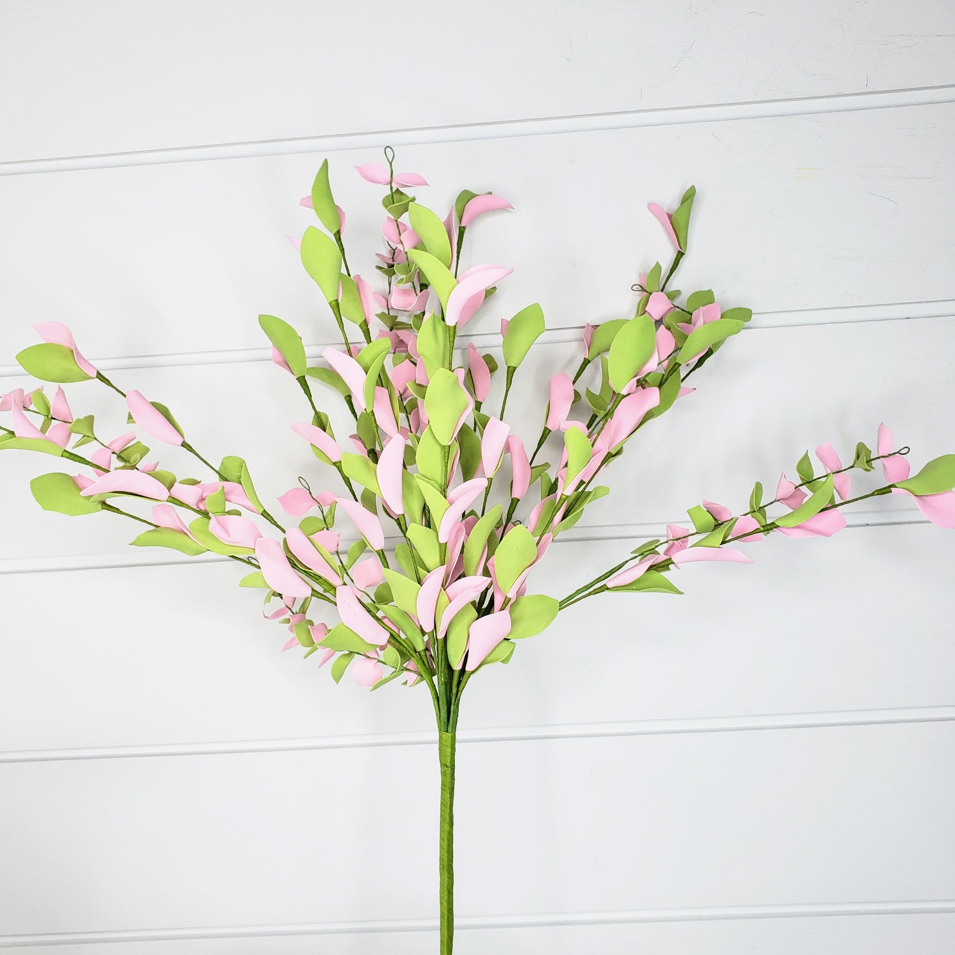 Radiant Elegance: 21-Inch Foam Eva Leaf Bush in Pink and Green-FG539922 TCT Crafts