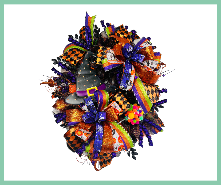 Large Halloween Witch Wreath-TCT1556 TCT Crafts