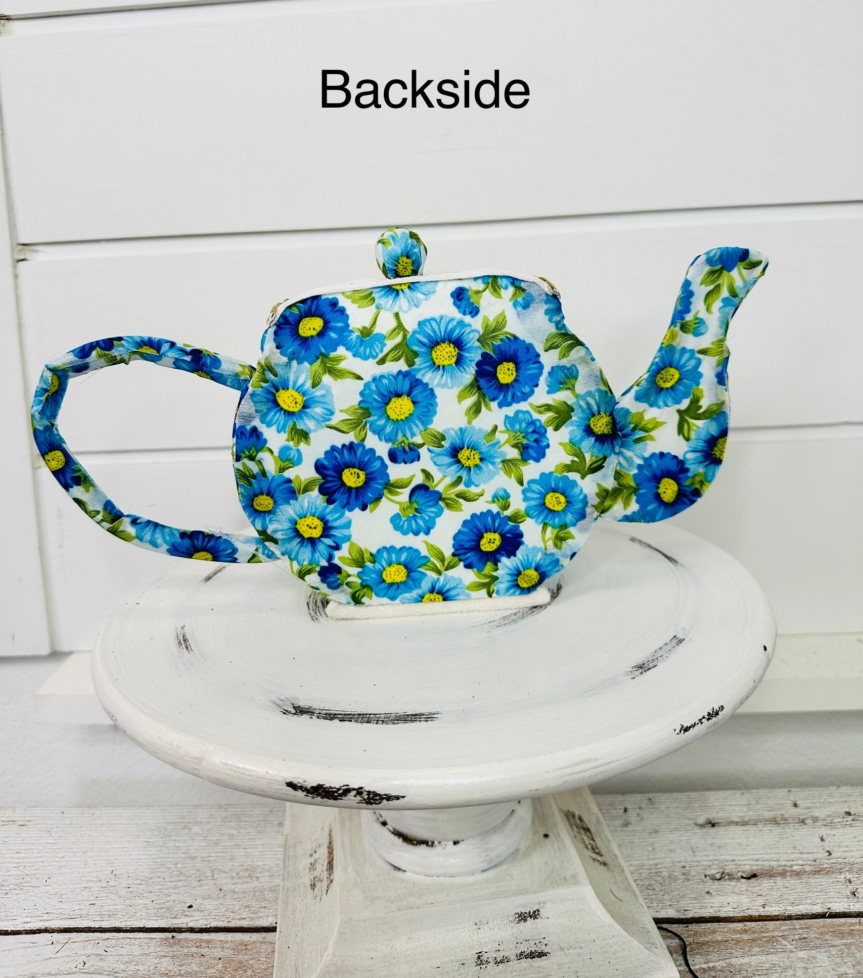 H6xW10 Blue Foam Tea Pot Ornament/Wreath Attachment: A Charming and Versatile Accent for Your Wreaths-63202BL TCT Crafts