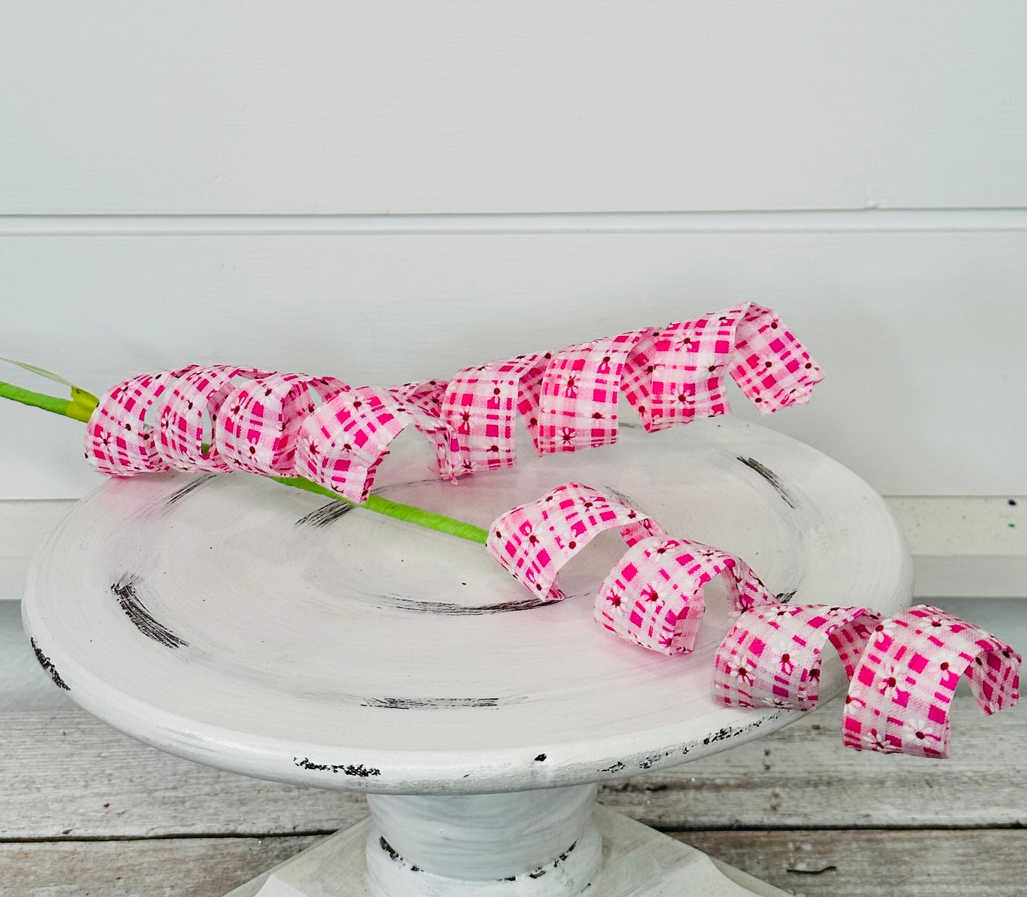 24L" Pink Daisy Curl Wreath Pick - Vibrant Floral Accent-63222PK TCT Crafts