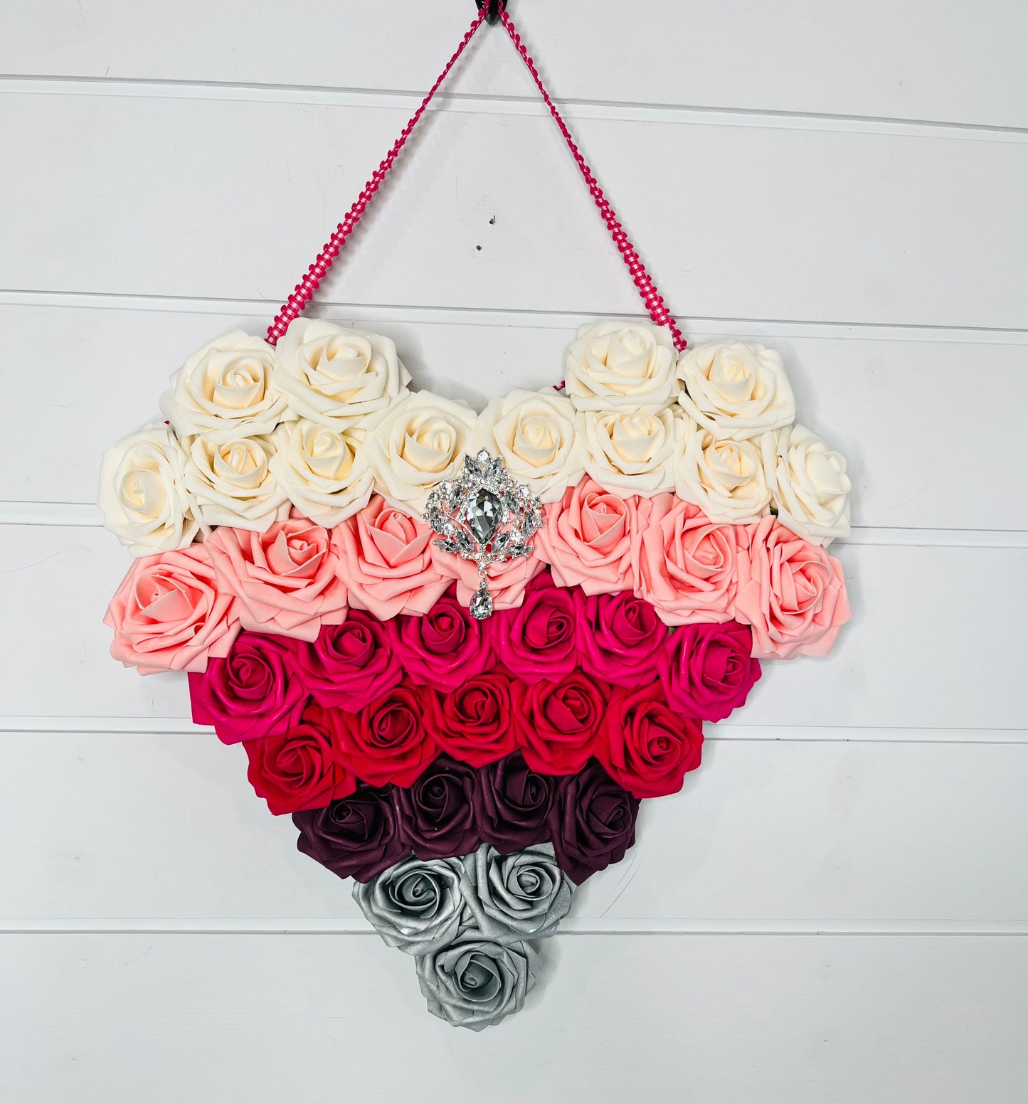 Valentine's Day Floral Rose Door Hanger -TCT1451 TCT Crafts