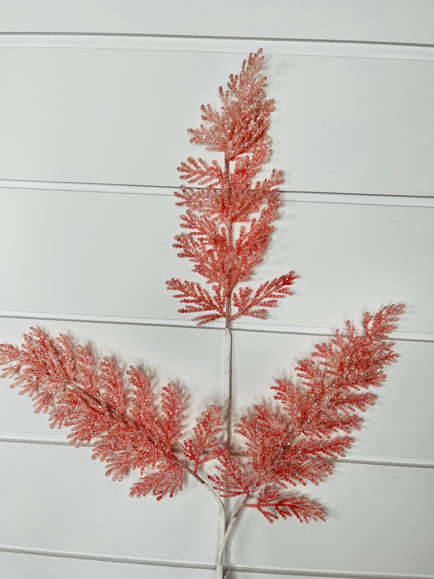 Winter Wonderland Cedar Spray - 26.5 Inches of Pink Snow-Kissed Elegance-XS221615 TCT Crafts