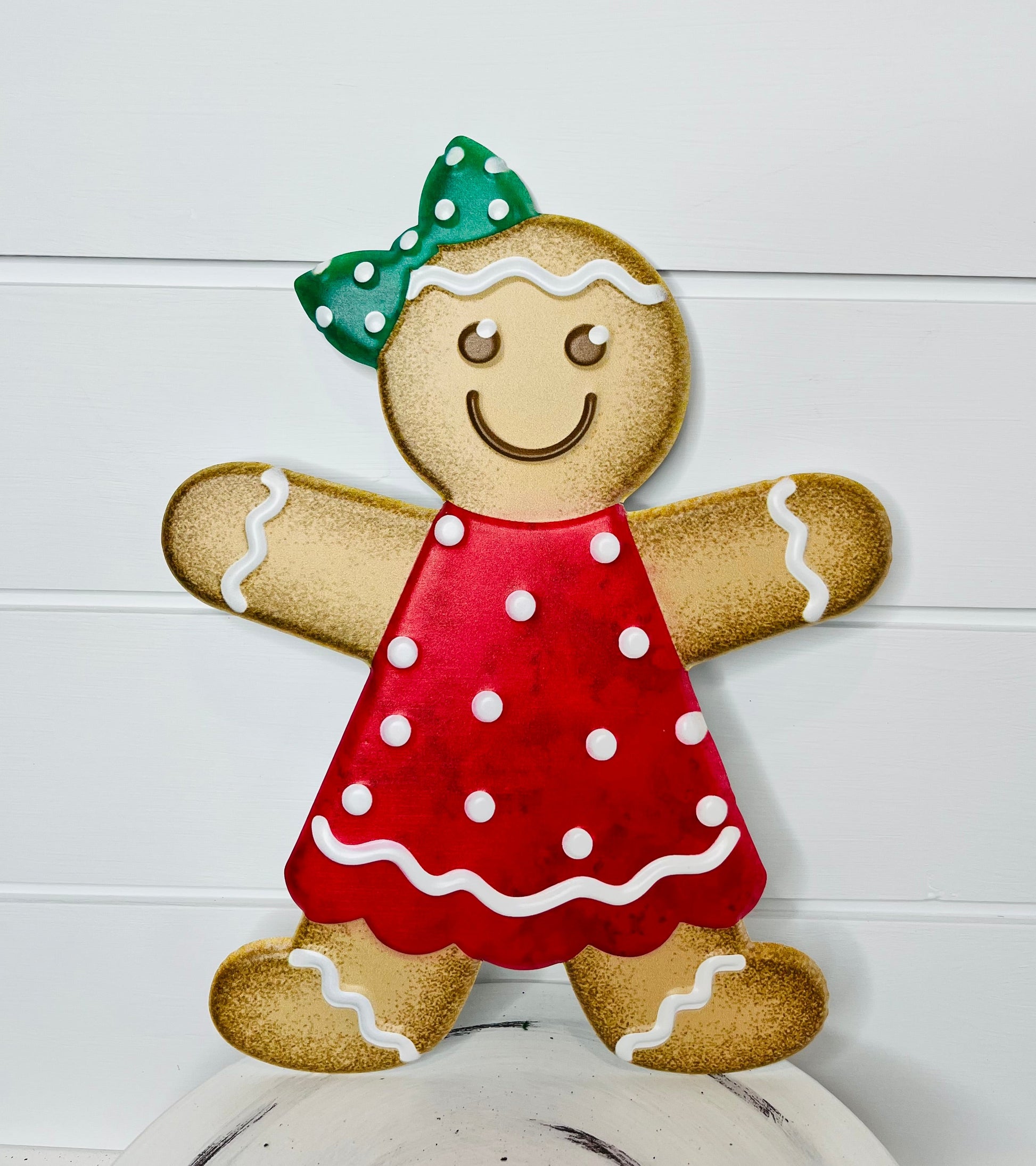 13" Metal Embossed Gingerbread Girl Sign – Festive Christmas Wall Decor | TCT Crafts -MD055524 Craig Bachman