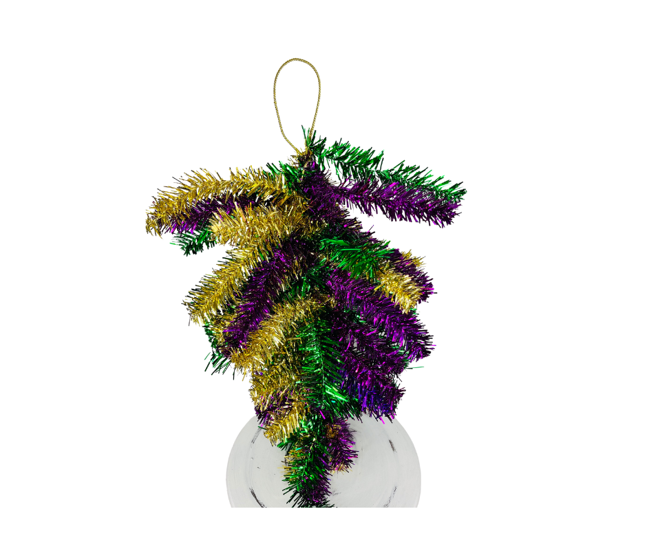 (1 ) 24" Mardi Gras Teardrop Swag/Wreath Base-Green/Purple/Gold TCT Crafts
