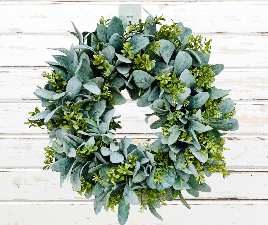 Everyday Lambs Ear Front Door Wreath-TCT1622 TCT Crafts