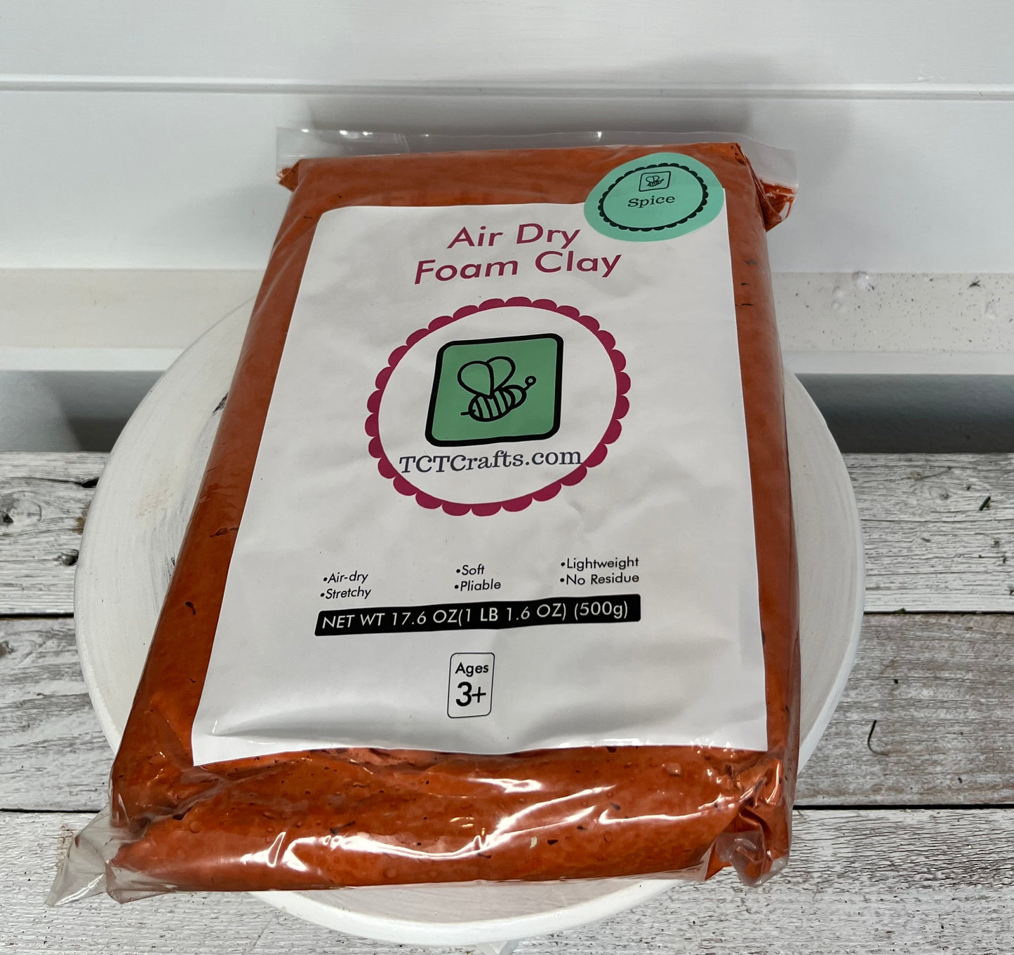 Spice (Gingerbread/Brown) Air Dry Lightweight Foam Clay TCT Crafts