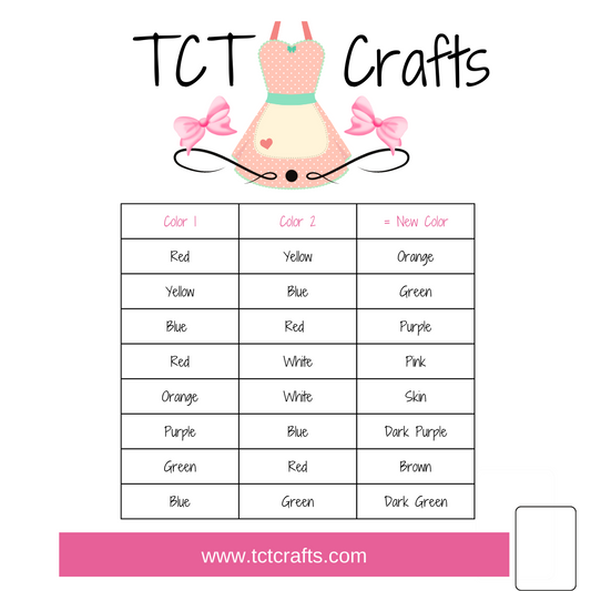 TCT Crafts Color Chart TCT Crafts