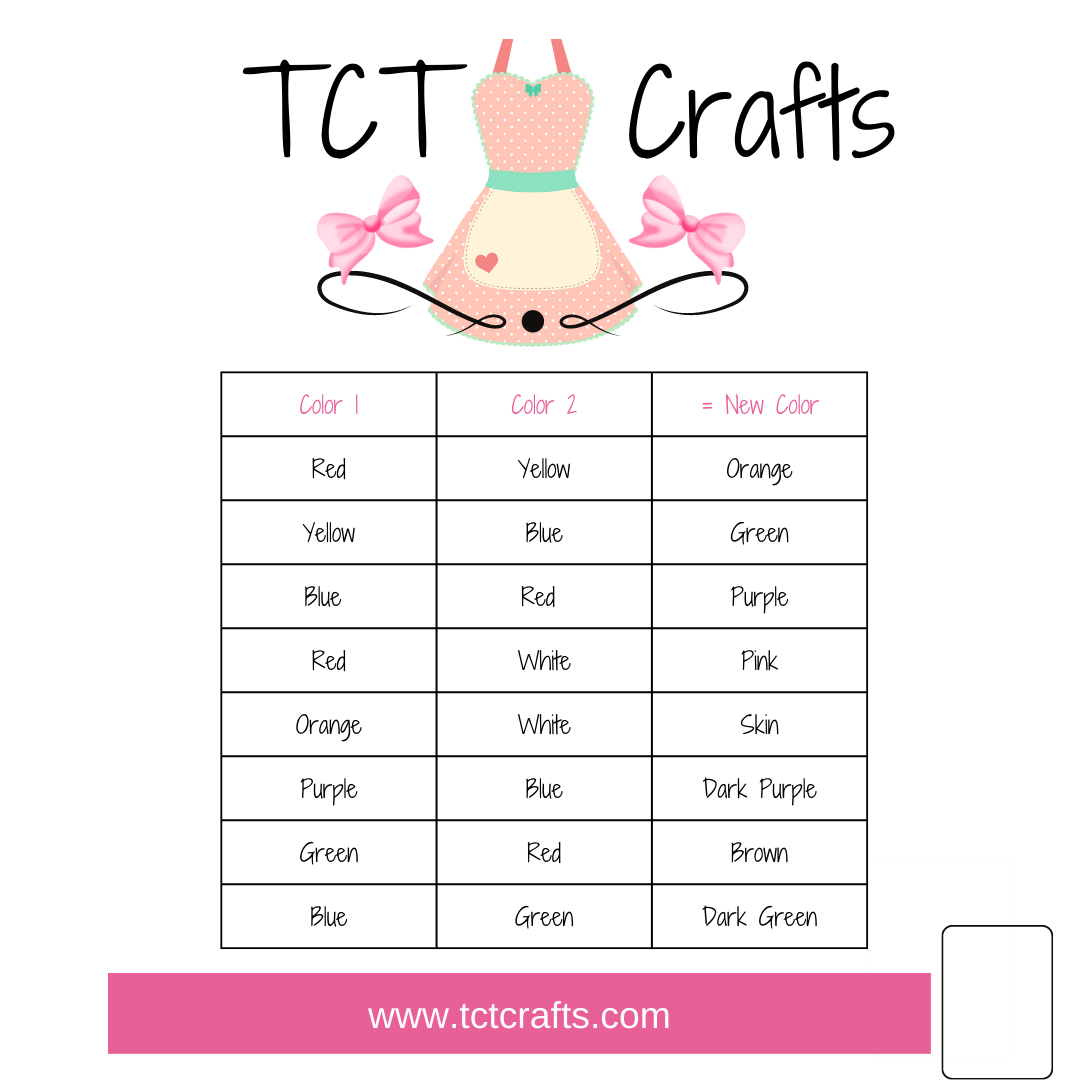 TCT Crafts Color Chart TCT Crafts