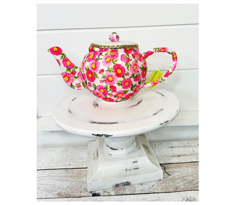 63202PK -H6xW10 Pink Foam Tea Pot Wreath Attachment