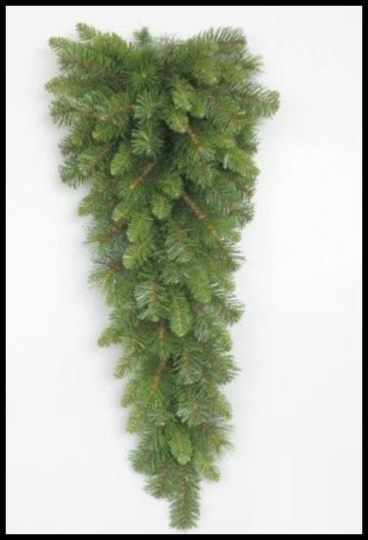 24" Artificial Pine Deluxe Teardrop Swag w/65 Tips (CVTD115) Sims Pottery