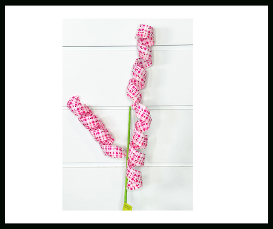 24L" Pink Daisy Curl Wreath Pick - Vibrant Floral Accent-63222PK TCT Crafts